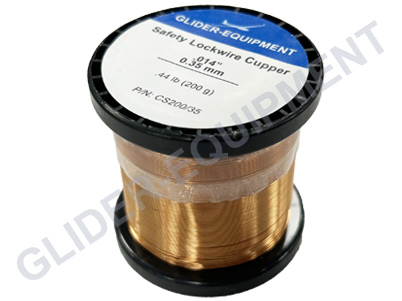Safety lockwire copper Ø .014\'\' (0.35mm) [CS200/35]